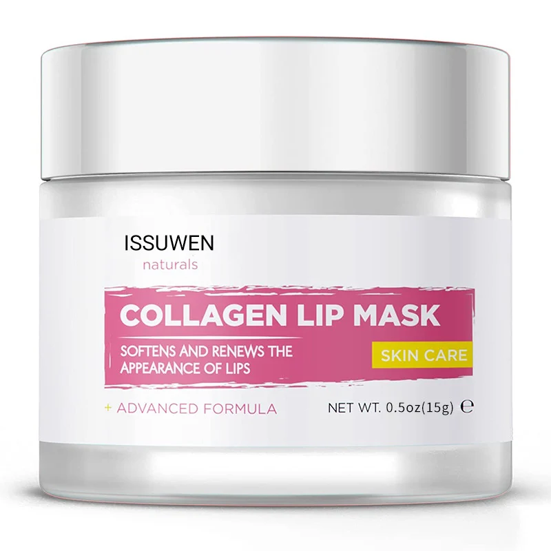 collagen-lip-mask-moisturizing-treatment-15g-iss-8f2k4xhw-1 ISSUWEN Collagen Lip Mask 15g for softening and renewing lip skin appearance with squalane and shea butter