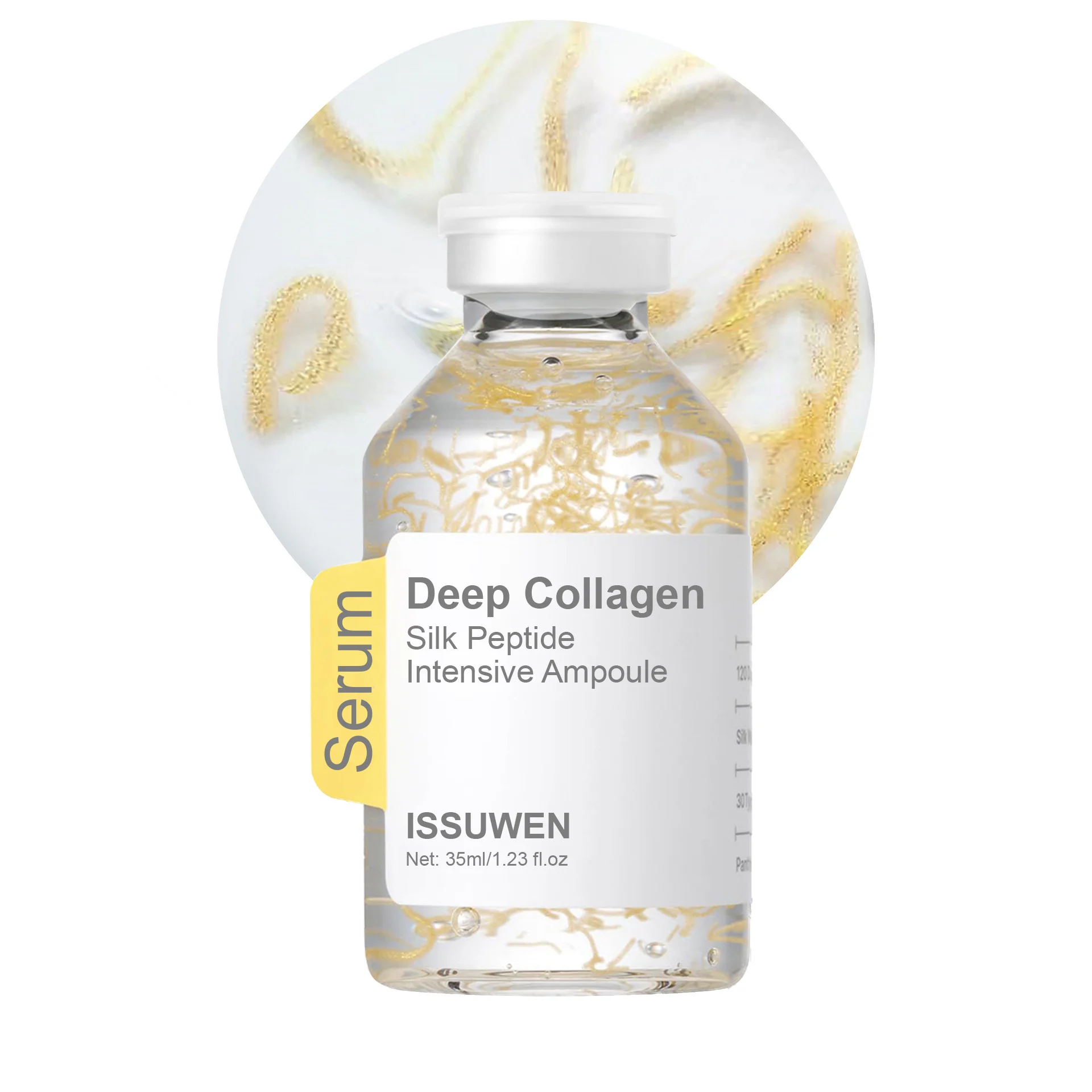 collagen-silk-peptide-serum-ampoule-35ml-iss-fxve4f9z-desc-1 ISSUWEN Collagen Silk Serum Ampoule with 30 Types of Peptides for Wrinkle Reduction and Firming
