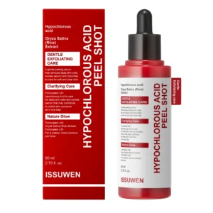 Hypochlorous Acid Exfoliating Serum 80ml with Rice Extract for Gentle Dead Skin Removal and Pore Purification